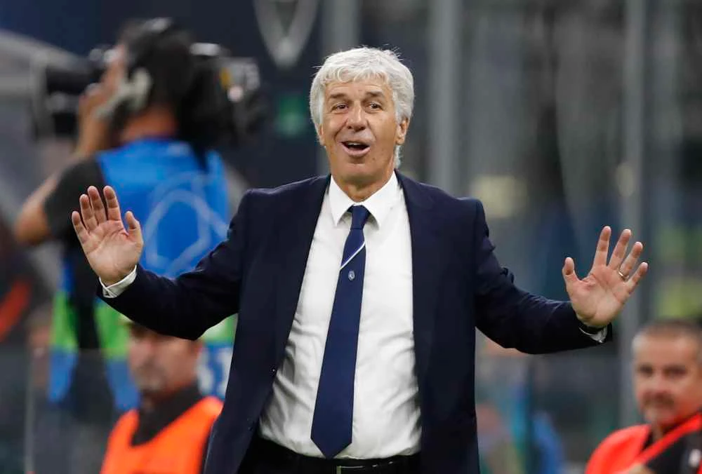 Atalanta coach Gian Piero Gasperini. (AP file photo)