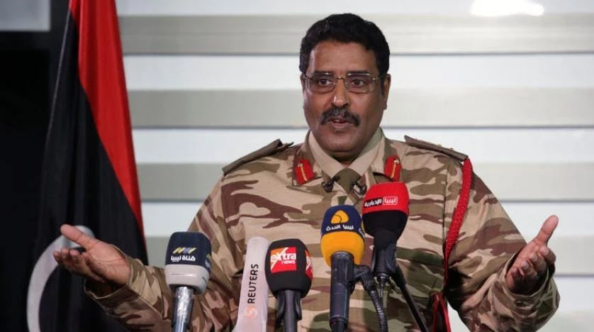 Libyan National Army (LNA) spokesman Ahmed al-Mismari gestures during a news conference in Benghazi, Libya, March 3, 2017. (File photo: Reuters)