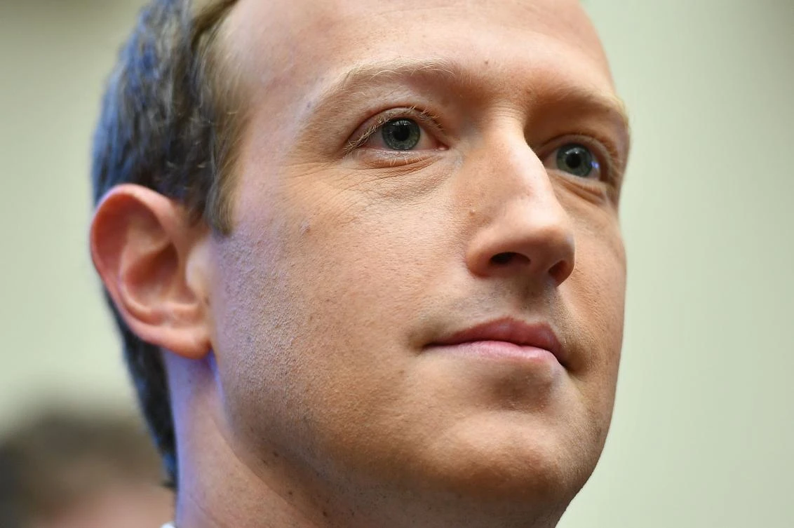 In this file photo Facebook Chairman and CEO Mark Zuckerberg arrives to testify before the House Financial Services Committee on "An Examination of Facebook and Its Impact on the Financial Services and Housing Sectors" in the Rayburn House Office Building in Washington, DC on October 23, 2019. (AFP)