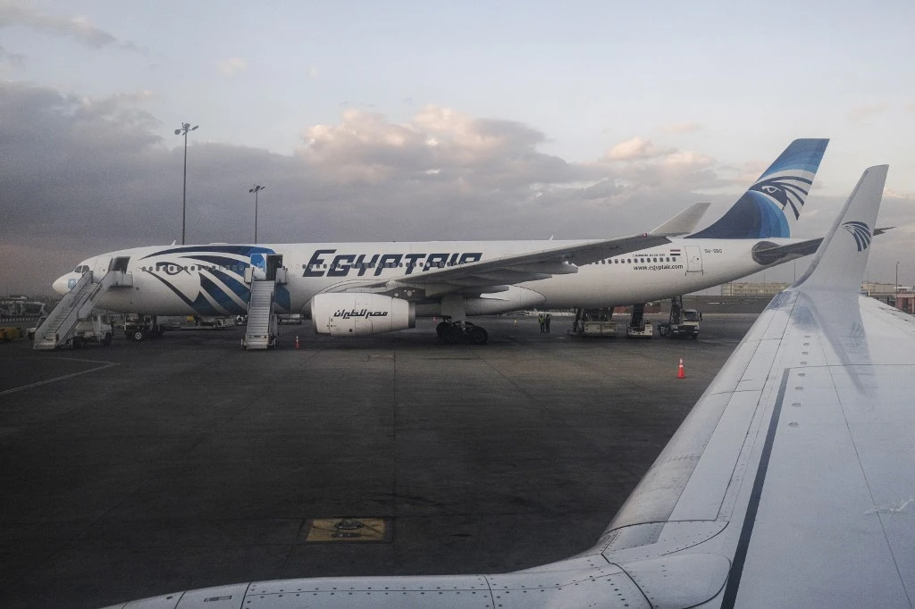 Minister Mohamed Enaba said he would meet on Wednesday with government officials managing the response to the coronavirus pandemic to determine the date when international flights would resume. (File/AFP)