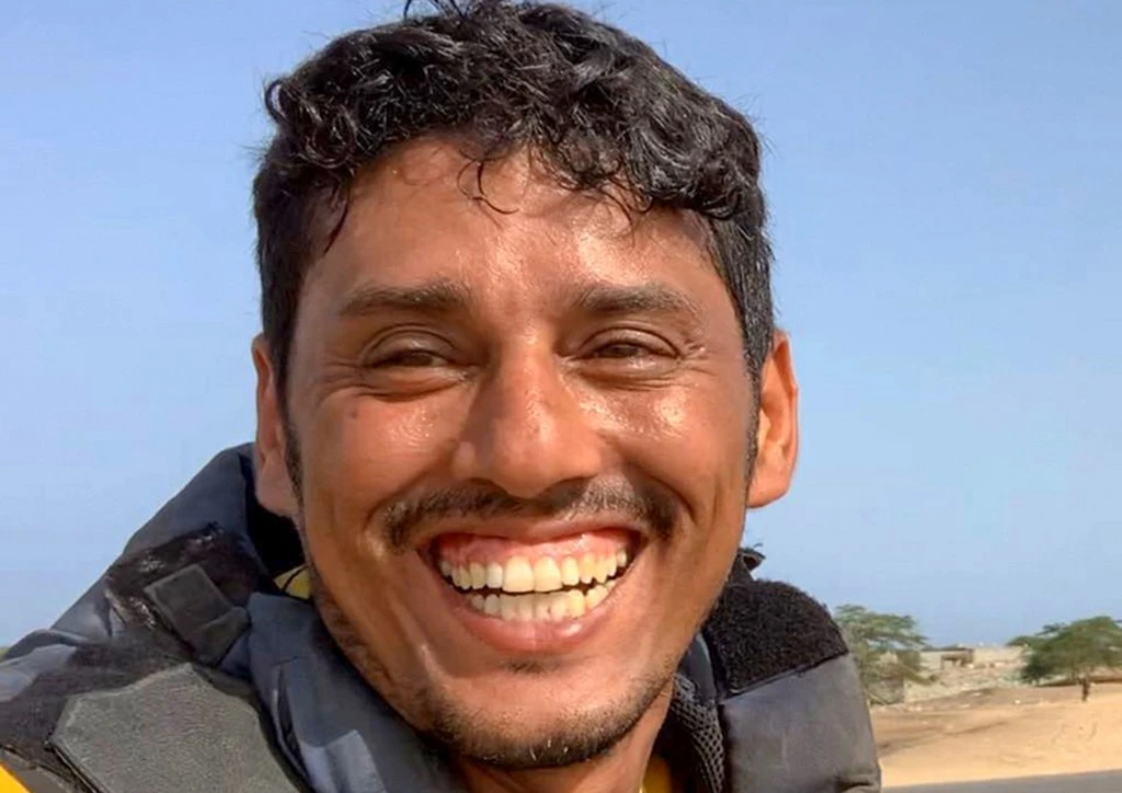 Nabil Hasan Al-Quaety, a 34-year-old Yemeni videographer and photographer, was married with three children and a fourth on the way. (AFP)