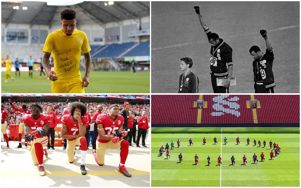 A new mood has emerged in sport over the last week amid the fallout from the death of African-American George Floyd in police custody in Minneapolis. (AFP/Reuters)