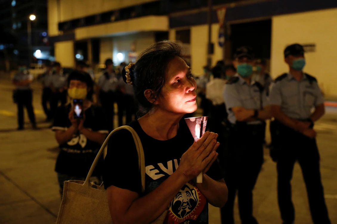 Tiananmen anniversary marked by crackdown, Hong Kong vigil ban
