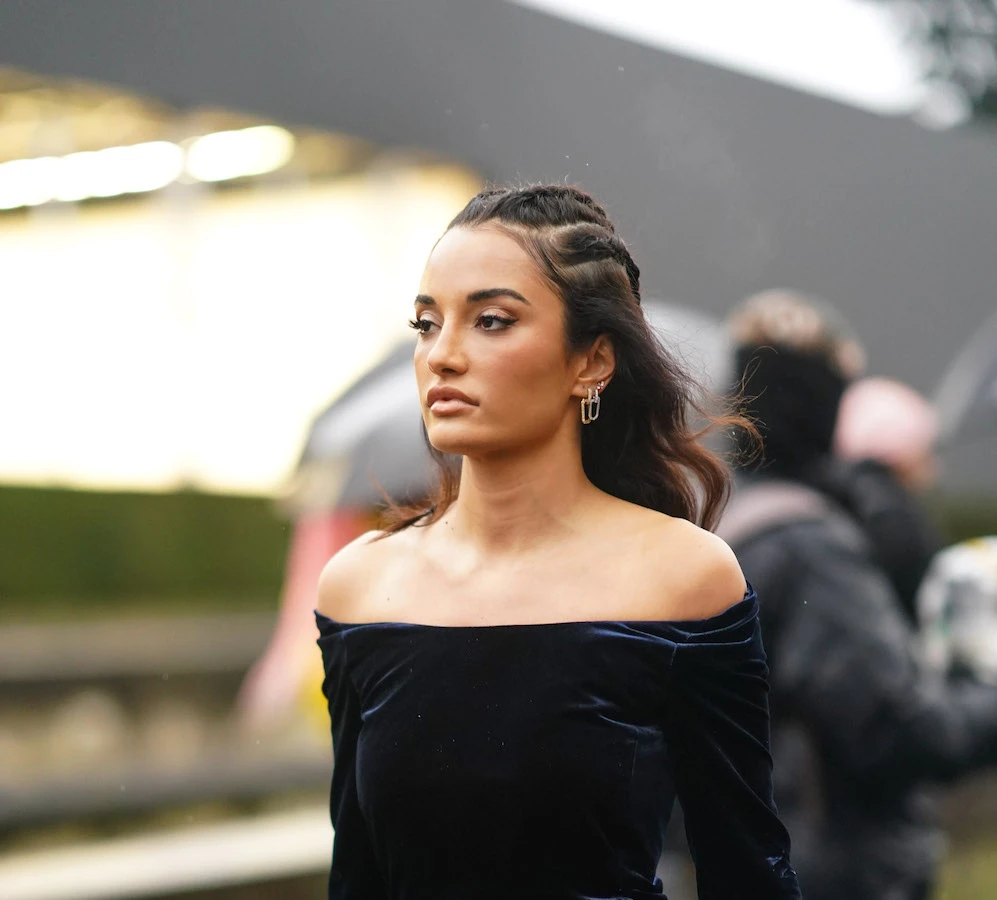 The celebrated designer has a well-established brand, Amina Muaddi, famous for its signature flared heels. (Getty)