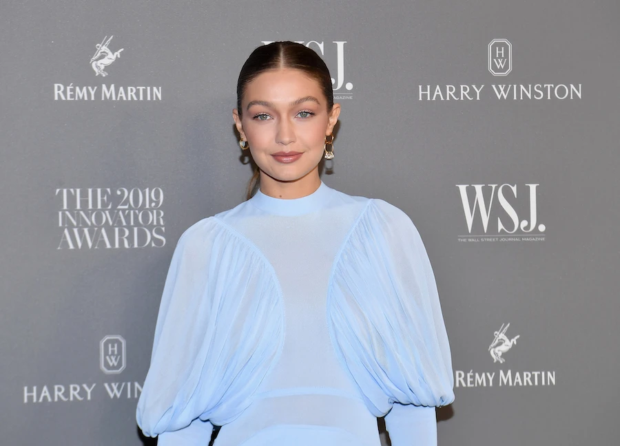 Part-Palestinian model Gigi Hadid donated a Fenty jacket and Dior saddle bag. (File/AFP)
