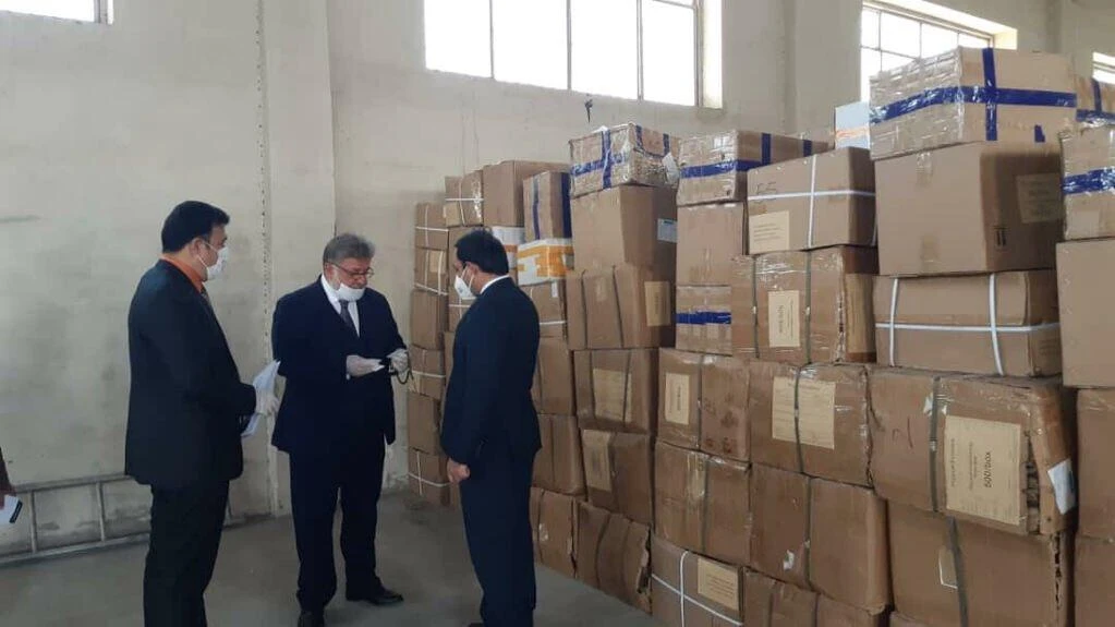 Emergency medical aid organized under the auspices of the OIC arrives at Kabul International Airport. (OIC's Twitter)