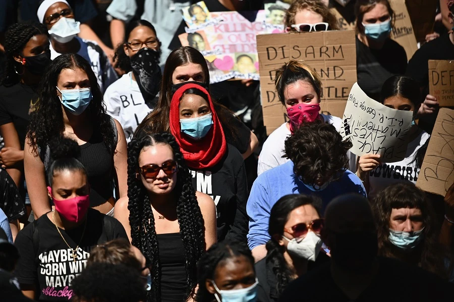 The protests have seen large crowds defying calls for social distancing. (File/AFP)