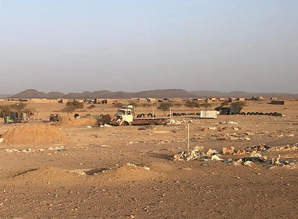 A picture taken on May 28, 2020, shows the village of Talhandak, some 80km northwest of Tessalit in northern Mali, where the leader of Al-Qaeda in the Islamic Maghreb Abdelmalek Droukdel was killed in northern Mali near the Algerian border, where the group has bases. (AFP)