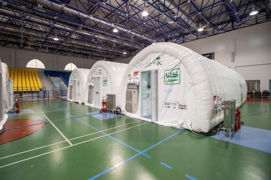 The mobile laboratory in Madinah. (SPA)