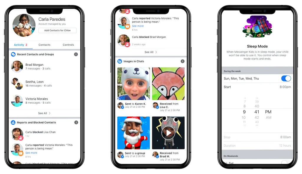 The app does not require children who use it to have a Facebook account. (supplied)