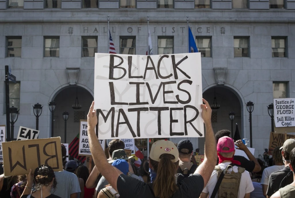 Online support for #BlackLivesMatter is at an all-time high, with millions of people using the hashtag daily. (AFP)