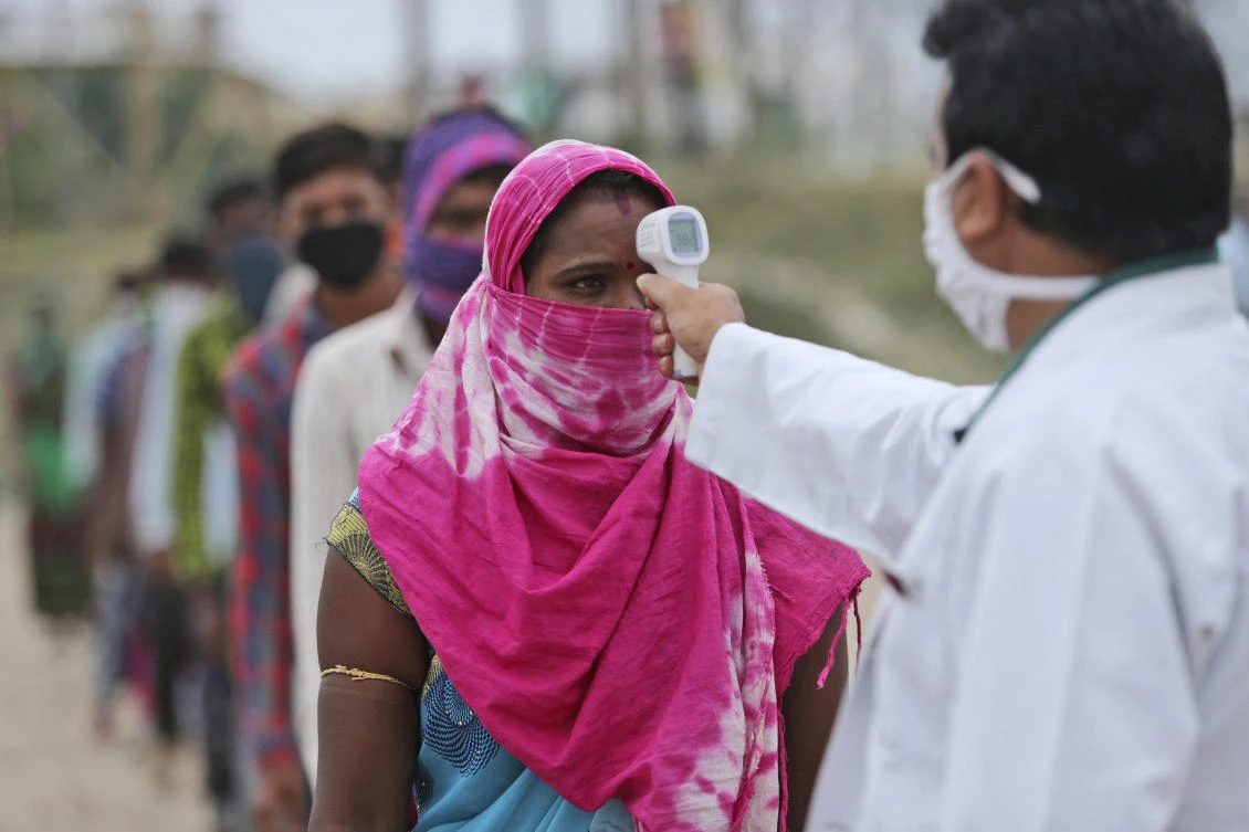 With restrictions easing in recent weeks, coronavirus cases have shot up with India’s tally becoming the fourth highest in the world. (AP)