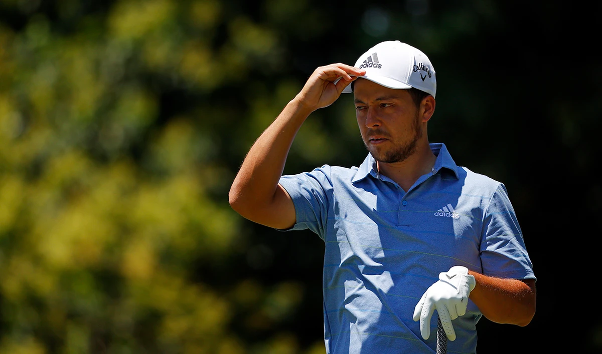 Xander Schauffele of the United States looks on during the third round of the Charles Schwab Challenge on June 13, 2020 at Colonial Country Club in Fort Worth, Texas. (AFP)