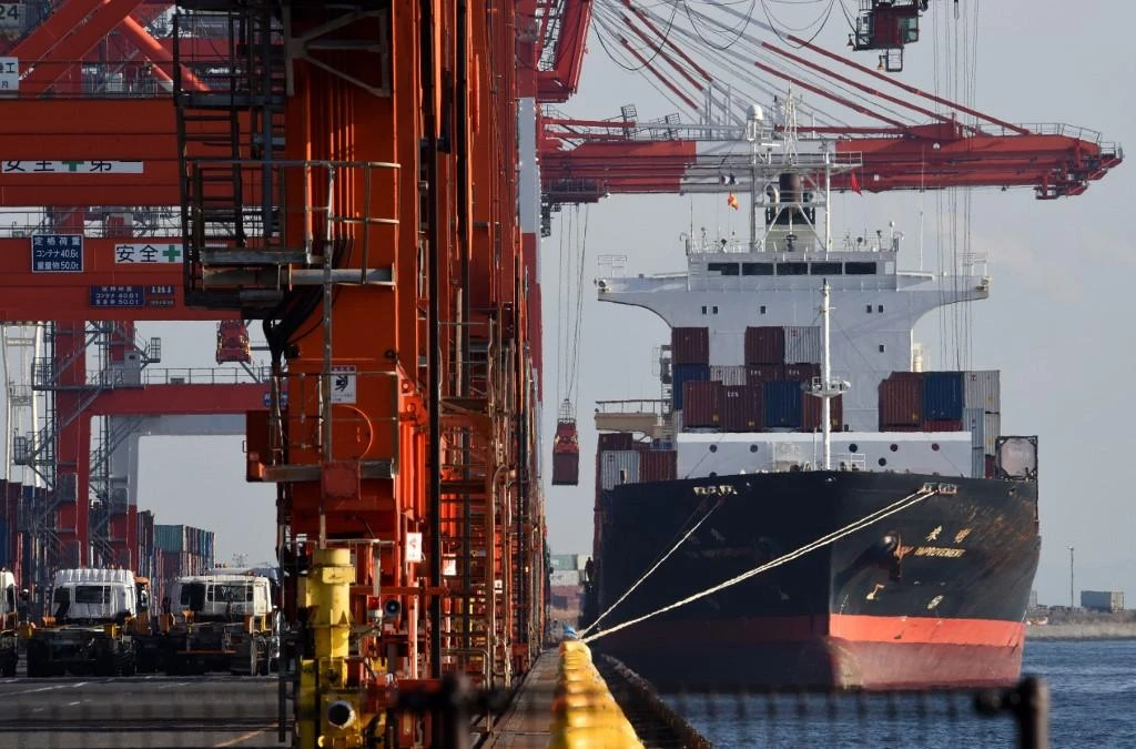 Weak global appetite for cars and slowing business spending could drag on Japan’s export-led economy. (AFP file photo)