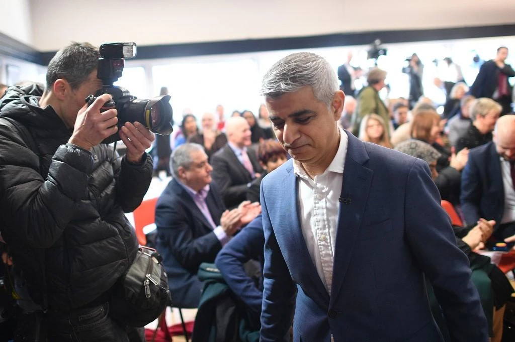 London mayor Sadiq Khan said the capital faces a budget shortfall of nearly $628 million over the next two years. (AFP file photo)