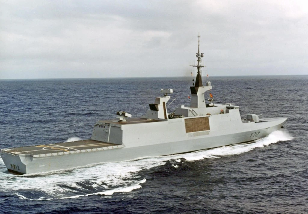 Paris' strong reaction appears to stem from an incident in May when Turkish warships flashed their radar lights at the French Courbet warship (pictured above) in the eastern Mediterranean. (File/AFP)