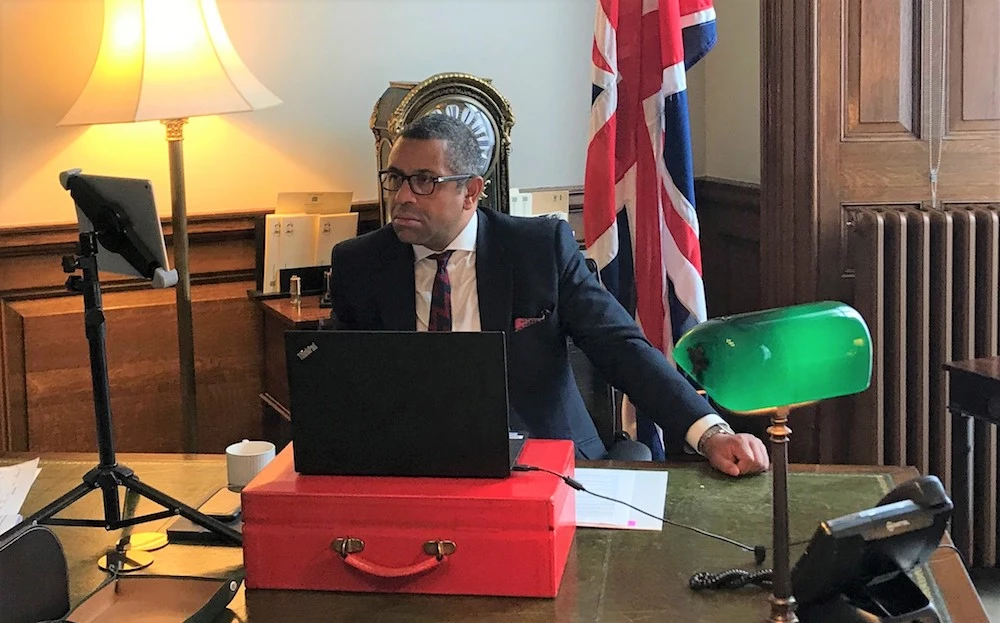 UK Minister for the Middle East, James Cleverly, goes on ‘virtual visit’ to Yemen. (Supplied)