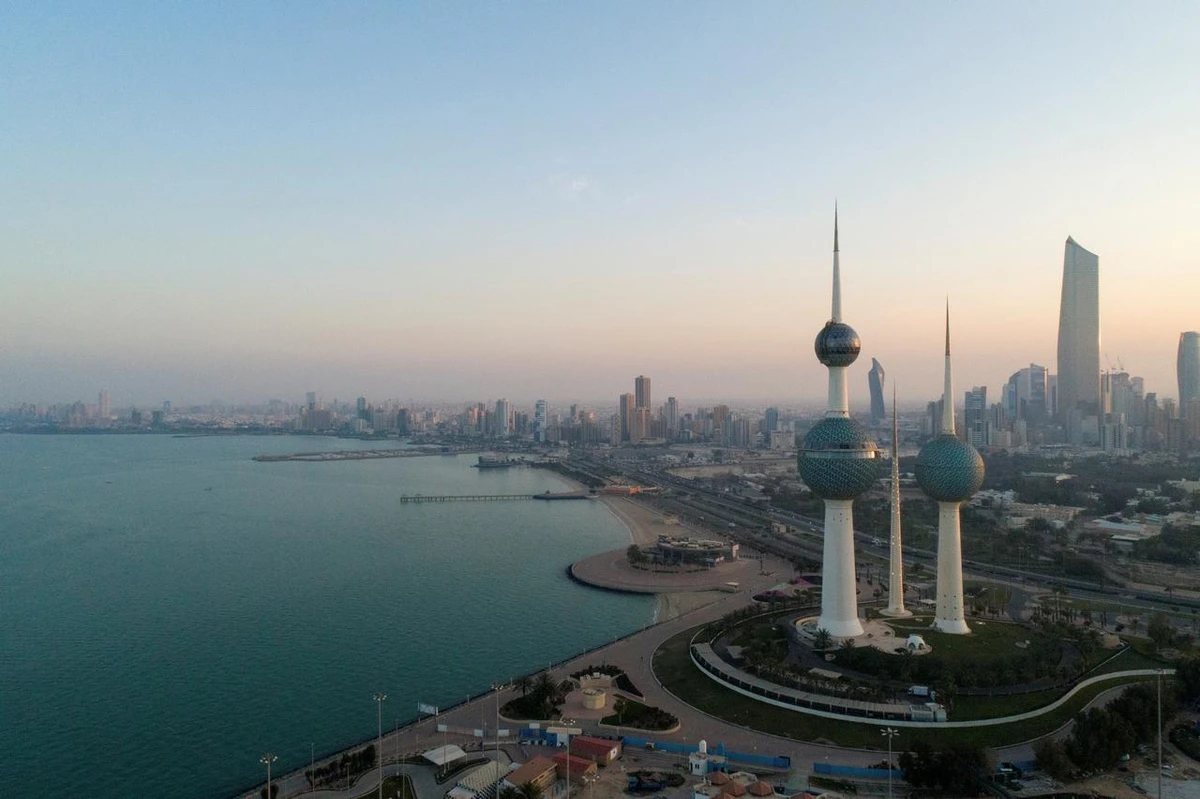 An aerial view shows Kuwait City after the country entered virtual lockdown, following the outbreak of coronavirus, in Kuwait City, Kuwait March 16, 2020. (Reuters)
