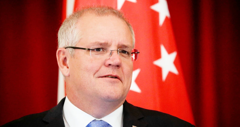 Prime Minister Scott Morrison put the blame on a sophisticated state-based cyber actor. (Reuters)
