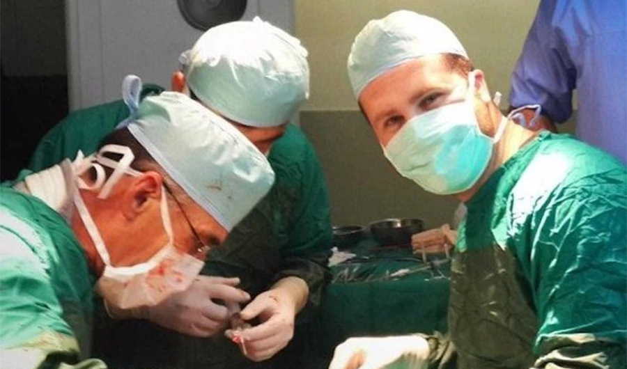 Dr. Mohamad Kajouj is one of a number of refugees working in British hospitals during the coronavirus pandemic. (Courtesy Mohamad Kajouj)