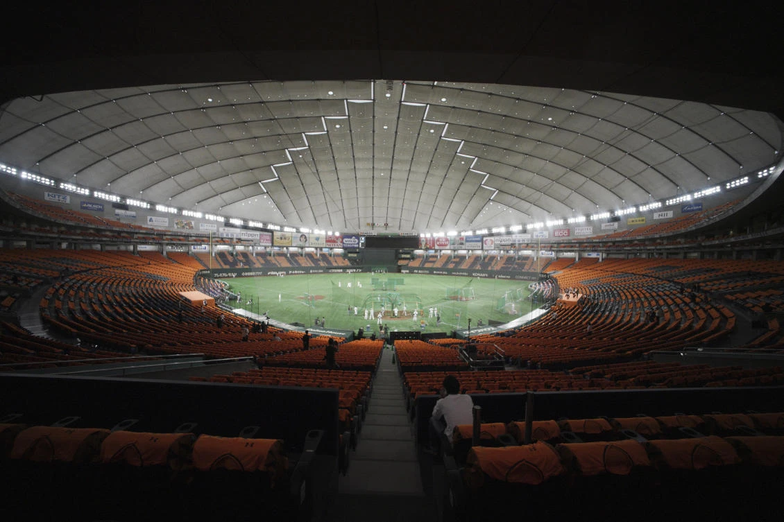 Japan’s professional baseball regular season kicked off Friday without fans in attendance because of the threat of the spreading coronavirus. (AP)