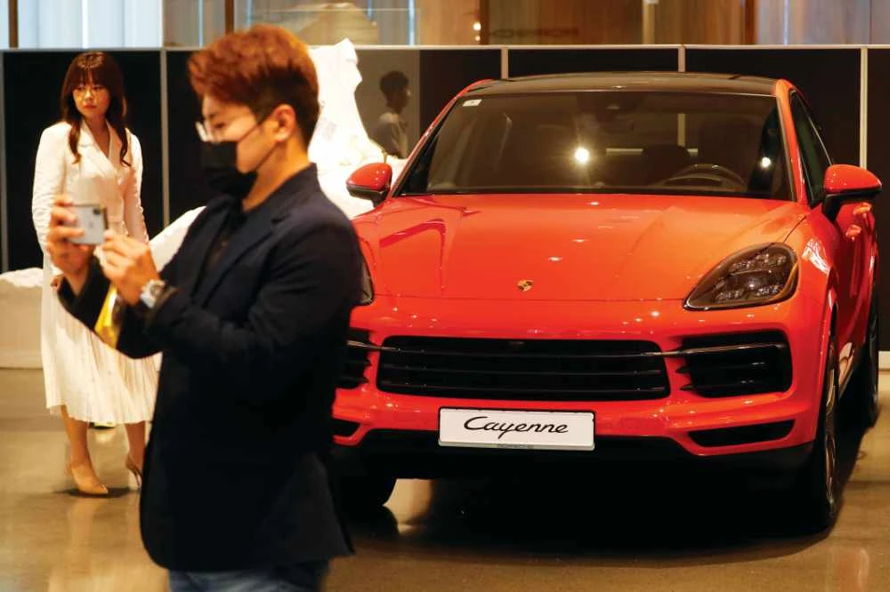 For the wealthy South Koreans buying a luxury car is an alternative to buying property. (Reuters)