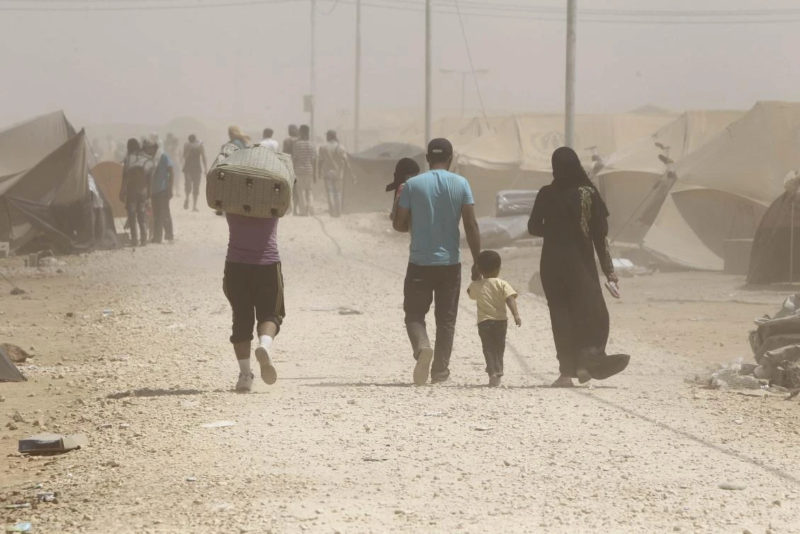 The fire broke out in tents on a farm south of the capital Amman along the road to the airport. (File/Reuters)