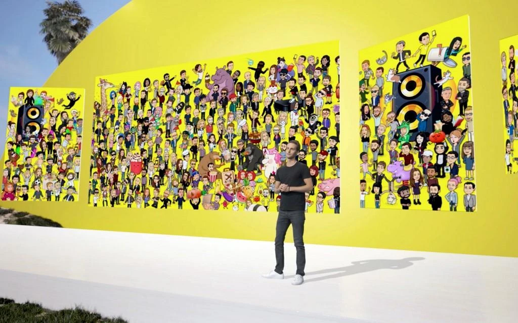 Evan Spiegel, CEO of Snap, Inc., takes the stage at the virtual Snap Partner Summit 2020. (Getty Images/AFP)