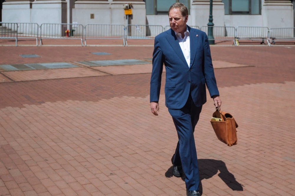 Geoffrey S. Berman, US attorney for the Southern District of New York, was told on June 20, 2020 that President Trump ordered his relief from his post after he said he was not resigning. (AP Photo/Kevin Hagen)