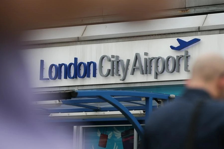 A general view of London City Airport in London on September 6, 2016. (File/AFP)