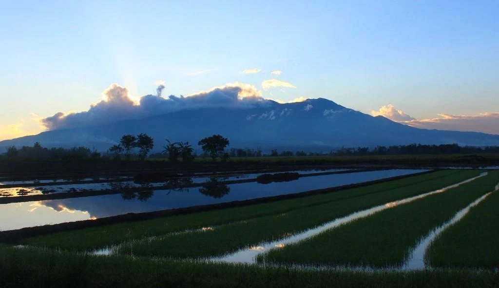 Kanlaon volcano, above, in 2015 shot a one-kilometer ash column into the air for five minutes. Kanlaon, one of about two dozen active volcanoes in the Philippines, on January 13, 2016. (AFP)