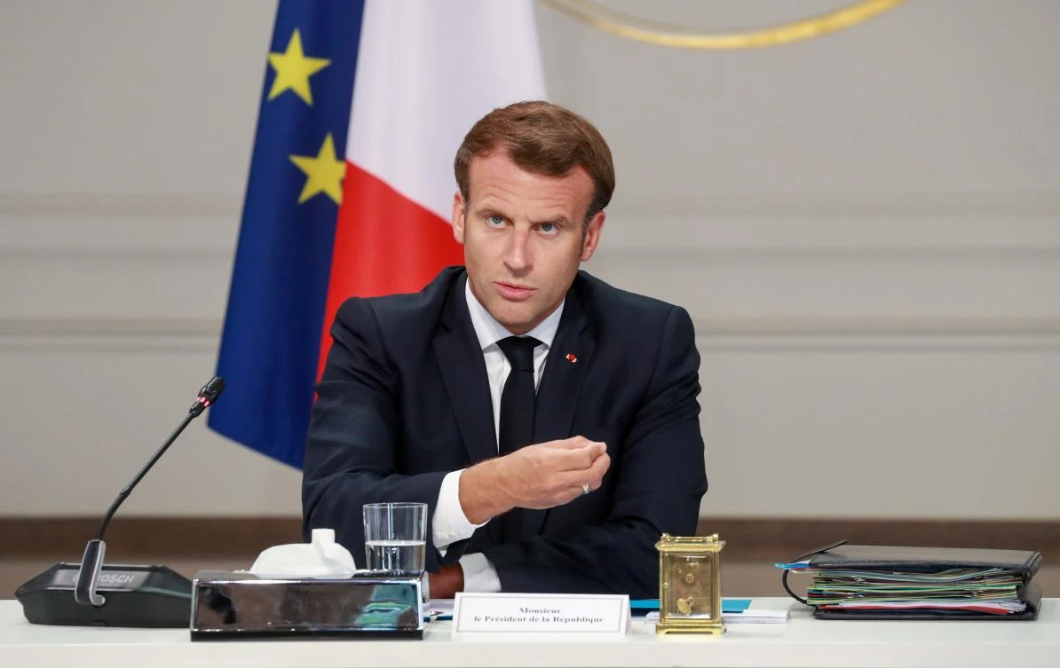 French President Emmanuel Macron at the Elysee Palace in Paris, on June 24, 2020. (File/AFP)