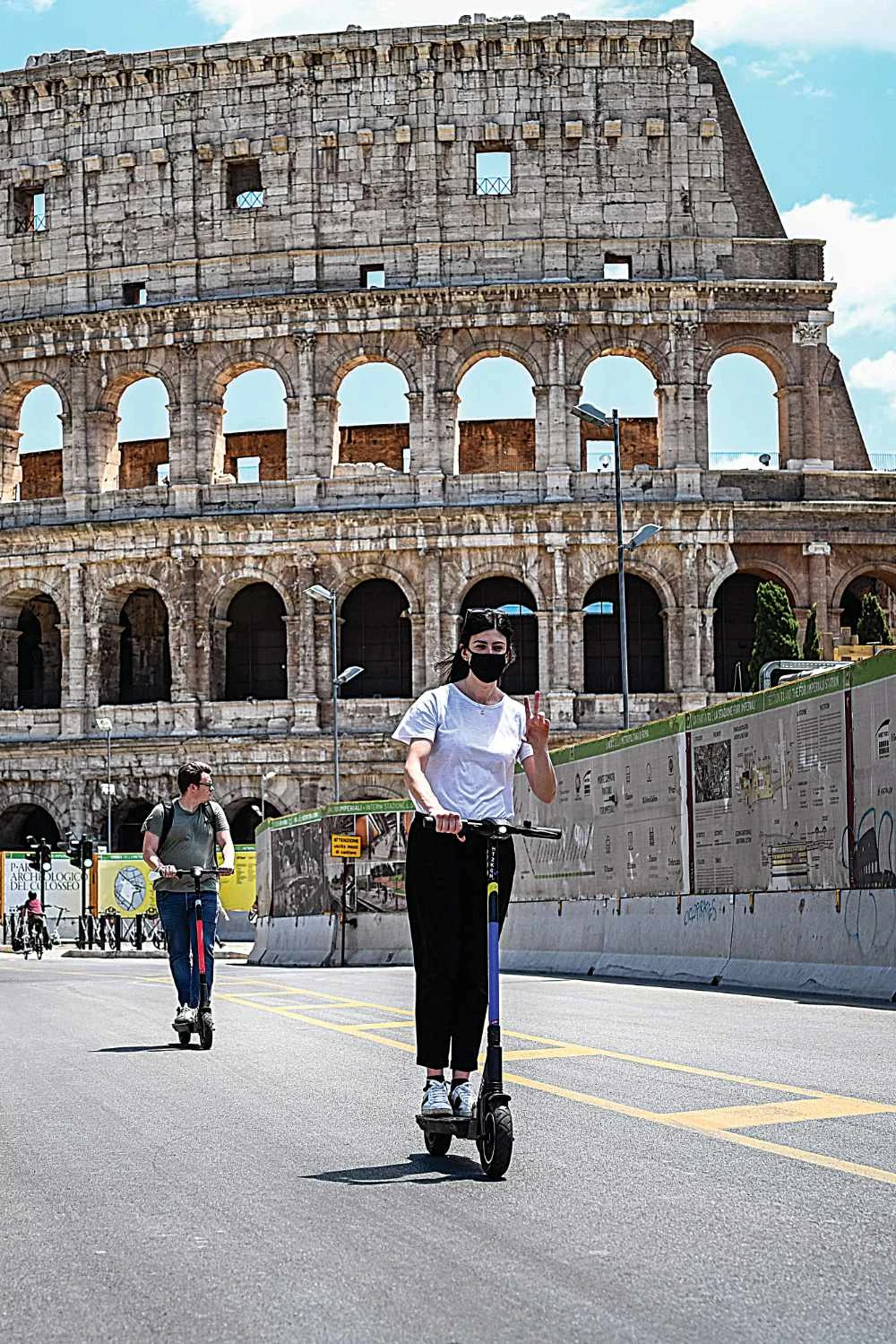 The Colosseum in Rome is introducing a range of measures to minimize a new COVID-19 outbreak. (AFP)