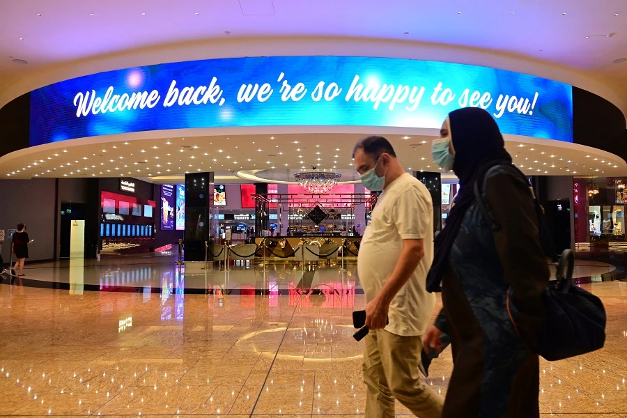 Under the new rules up to 60 percent of the total capacity will be allowed to enter, state news agency WAM reported. (File/AFP)