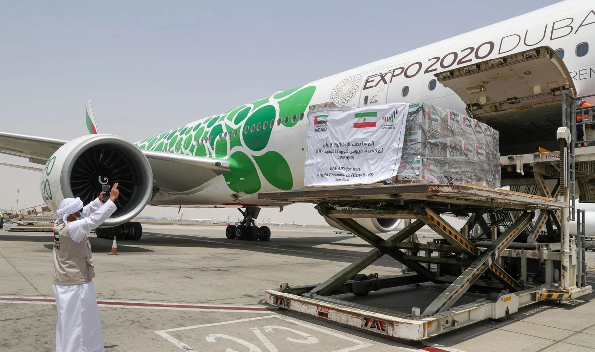 The UAE has been dispatching planes carrying aid to Iran ever since the outbreak started in March. (WAM)