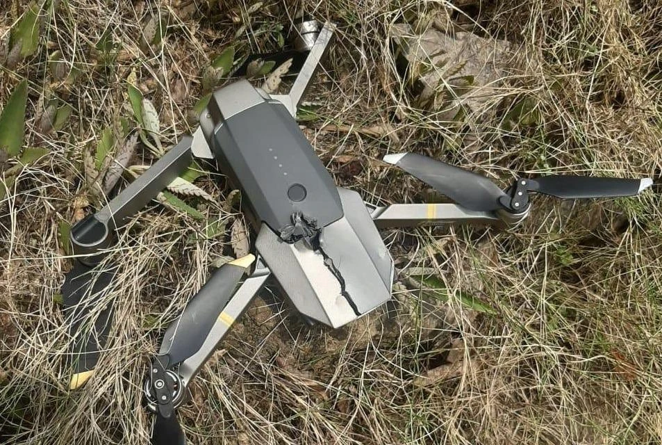 Pakistan’s military on Sunday said it shot down a small Indian spy drone that flew hundreds of meters into Pakistani-administered Kashmir. (Spokesperson for Pakistan Armed Forces Twitter)