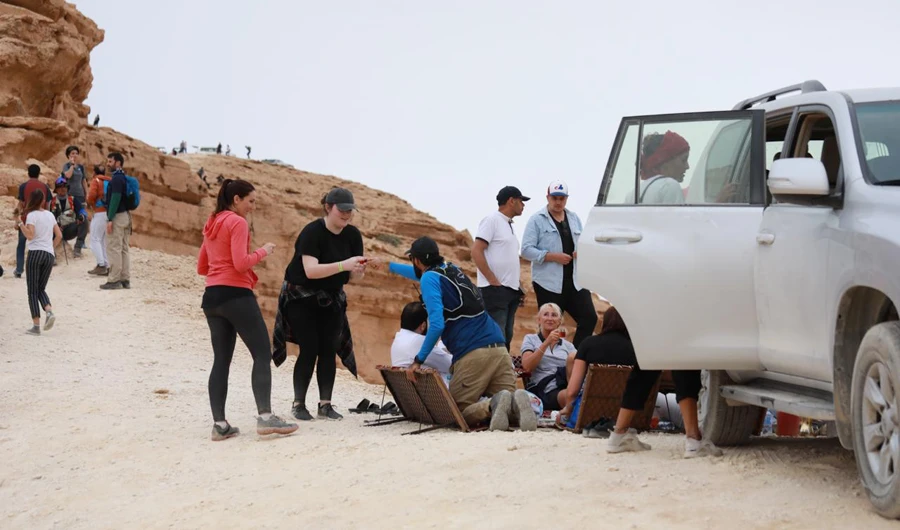 Hiking in Abha’s mountains, fishing in the clear waters of Umluj in Tabuk and exploring some of its 104 islands and stargazing from the red sand dunes of the Nafud desert are just some of the trips on offer. (Photos/Masarat club)