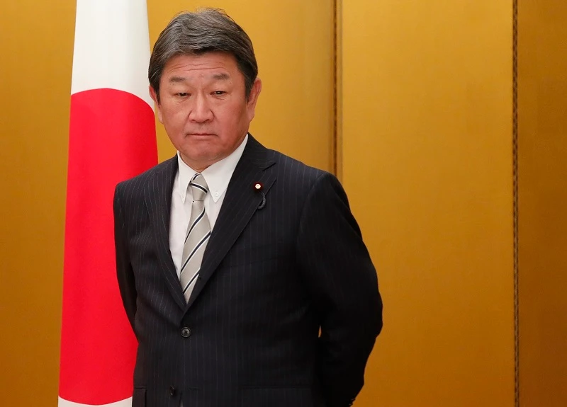 Japanese FM Motegi emphasizes his country’s support for two-state Middle East peace solution