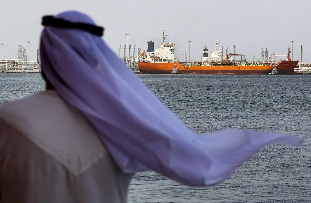 The port of Fujairah, above, is one of the world’s biggest ship refueling hubs because of its location just outside the Strait of Hormuz. (AFP file photo)