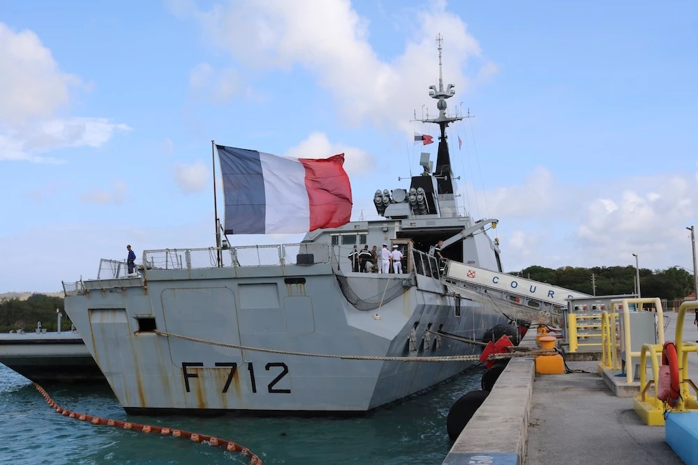 The French stealth frigate Courbet was involved in an incident earlier this month with Turkish warships. (AP/File)