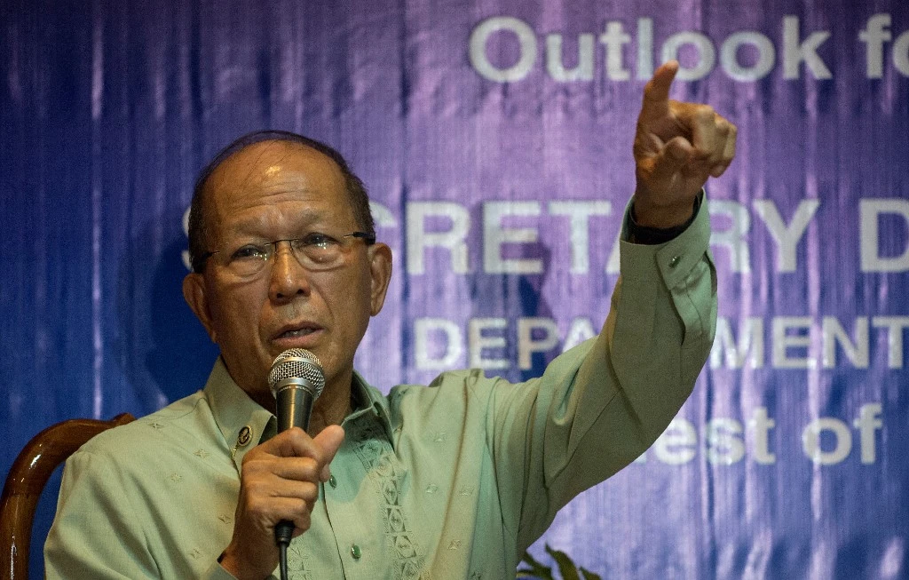 Philippines’ defense chief Delfin Lorenzana, above, said the shootings were ‘a very unfortunate incident.’ (AFP file photo)
