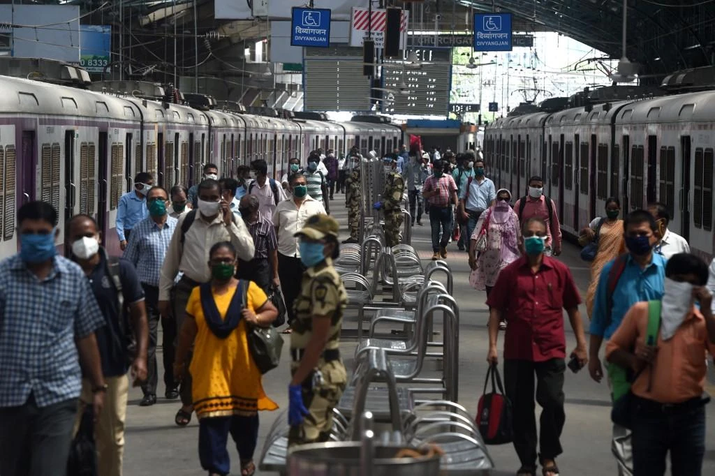 India’s 167-year-old train network carries 20 million passengers. (AFP)