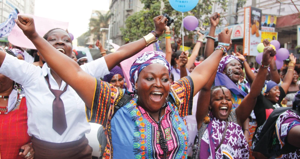 Women protest during the anti-female genital mutilation (FGM) protest in Kilgoris, Kenya. The WHO says the practice discriminates against women. (AP)