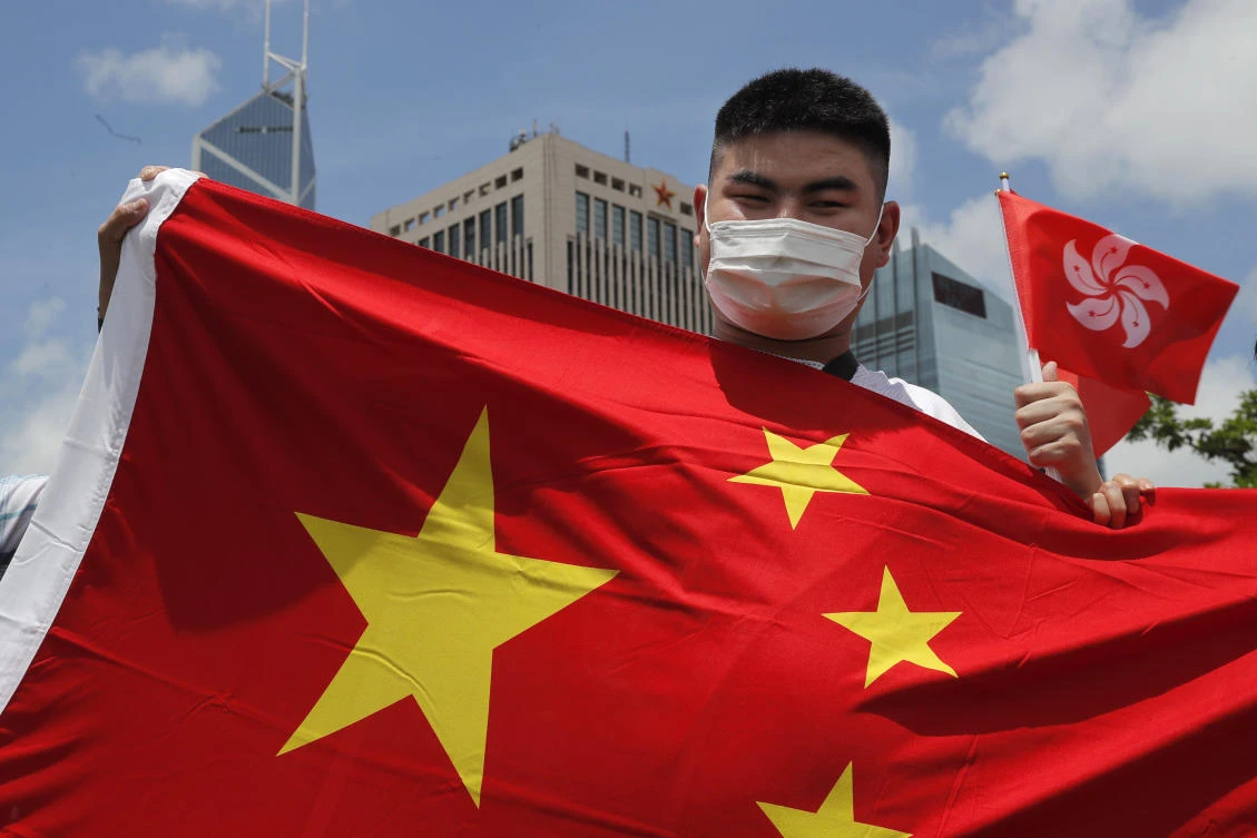 The new security agency was established under national security legislation that China imposed this week on Hong Kong. (AP)