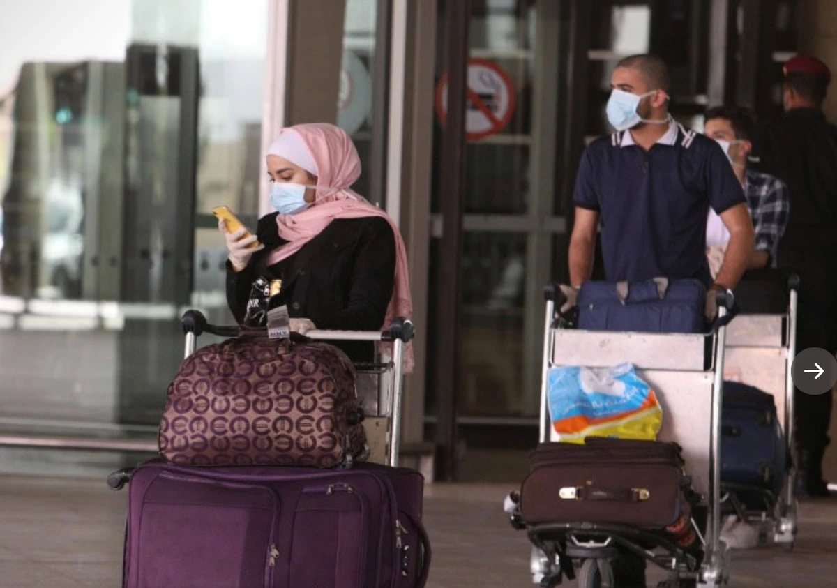Jordan began putting electronic bracelets on travelers who have recently arrived in the country to ensure that they observe home-quarantine. (Queen Alia International Airport’s Twitter)