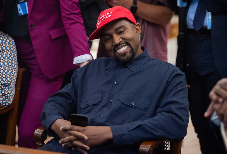 The rapper is challenging Donald Trump for the US presidency in 2020. AFP