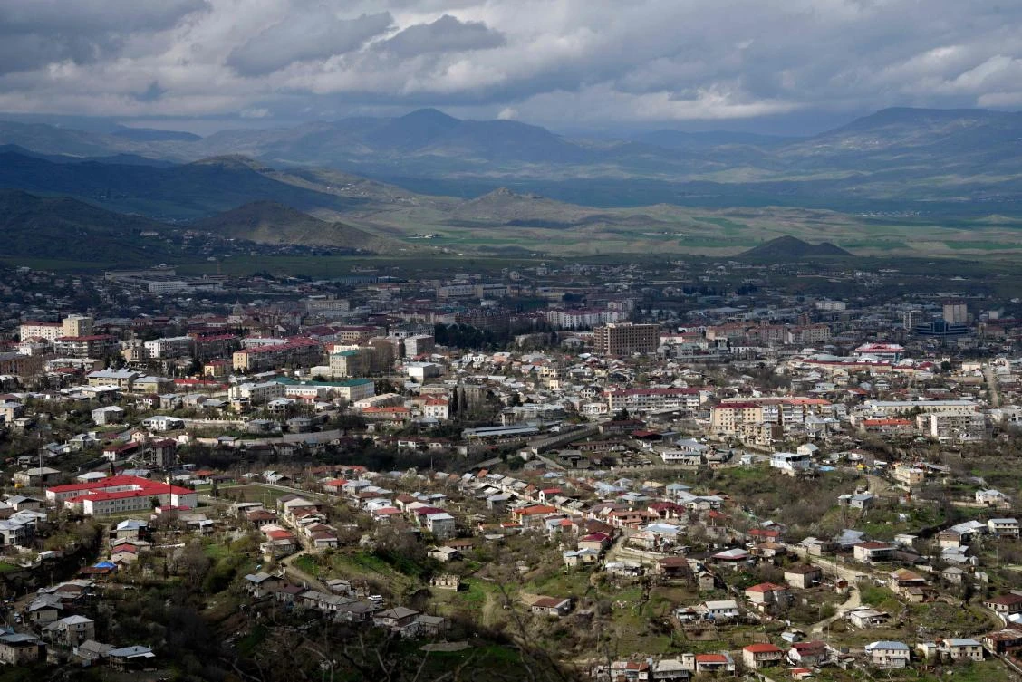 Stepanakert, the unrecognized capital of the Armenian-seized Azerbaijani region of Nagorny Karabakh, April 4, 2016. (AFP)