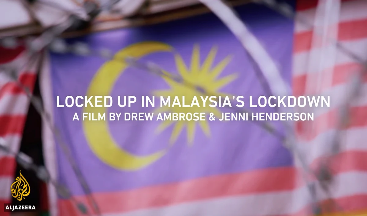 Screenshot from Al Jazeera's documentary title “Locked up in Malaysia’s Lockdown” - produced by the channel's 101 East news program. Malaysian police on Tuesday said it opened an investigation into the documentary on the country’s arrests of undocumented migrants, which authorities have accused of being an attempt to tarnish Malaysia’s image. (Courtesy: Al Jazeera International YouTube Channel)