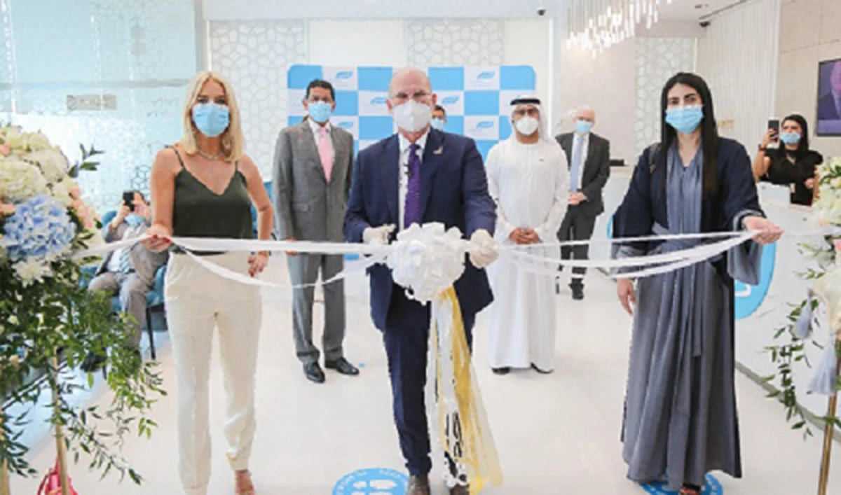 The launch event was attended by NMC Health CEO Michael Davis and others.
