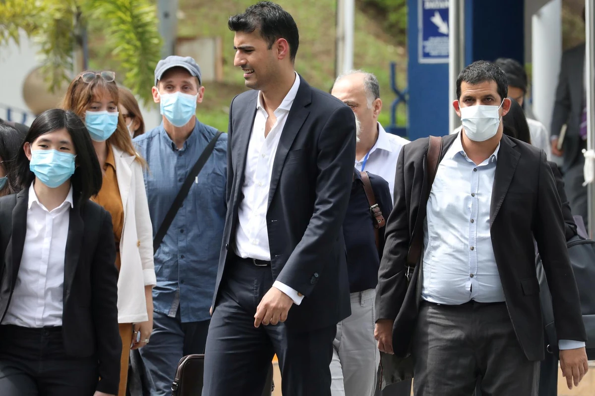 Al Jazeera journalists leave Bukit Aman police station after being questioned over a documentary about the country’s arrests of undocumented migrants, Kuala Lumpur, July 10, 2020. (Reuters)